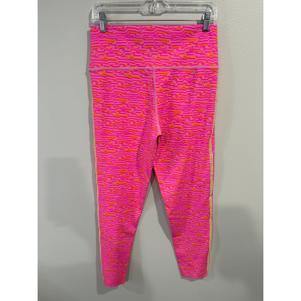 OFFLINE‎ By Aerie Leggings Women's XL Pink Striped High Waisted Yoga Athleisure - Picture 2 of 7